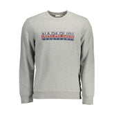 Napapijri Gray Cotton Men Sweater -   -  Napapijri.